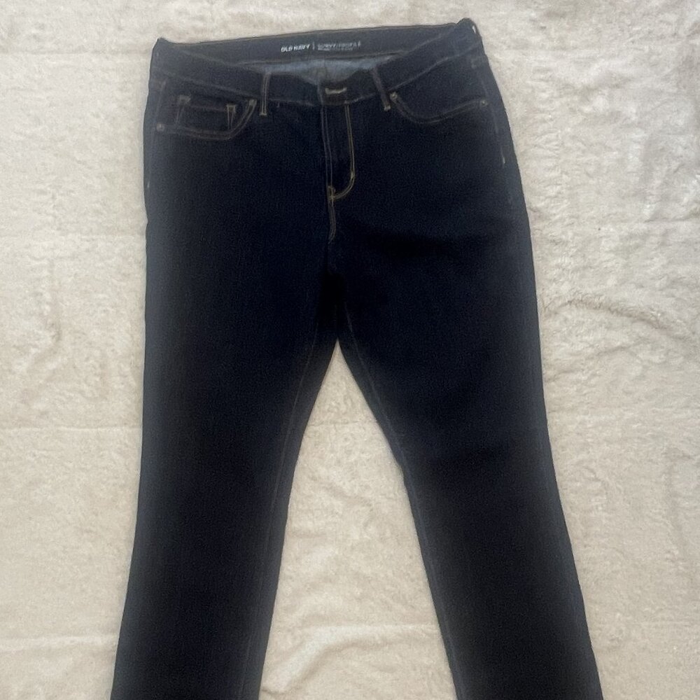 Old Navy Curvy Profile Dark Skinny Jeans - 12R